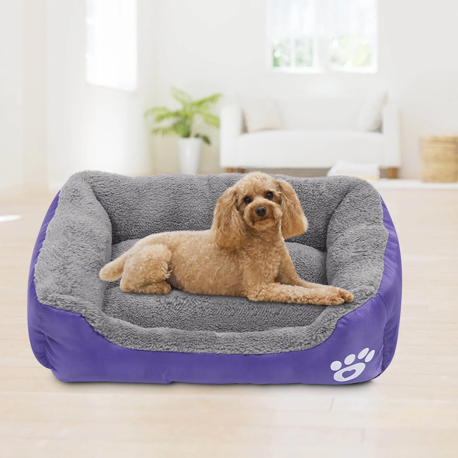 Small Dog Winter Warmth Bed - Cozy Pet Sleeping Solution and Supplies
