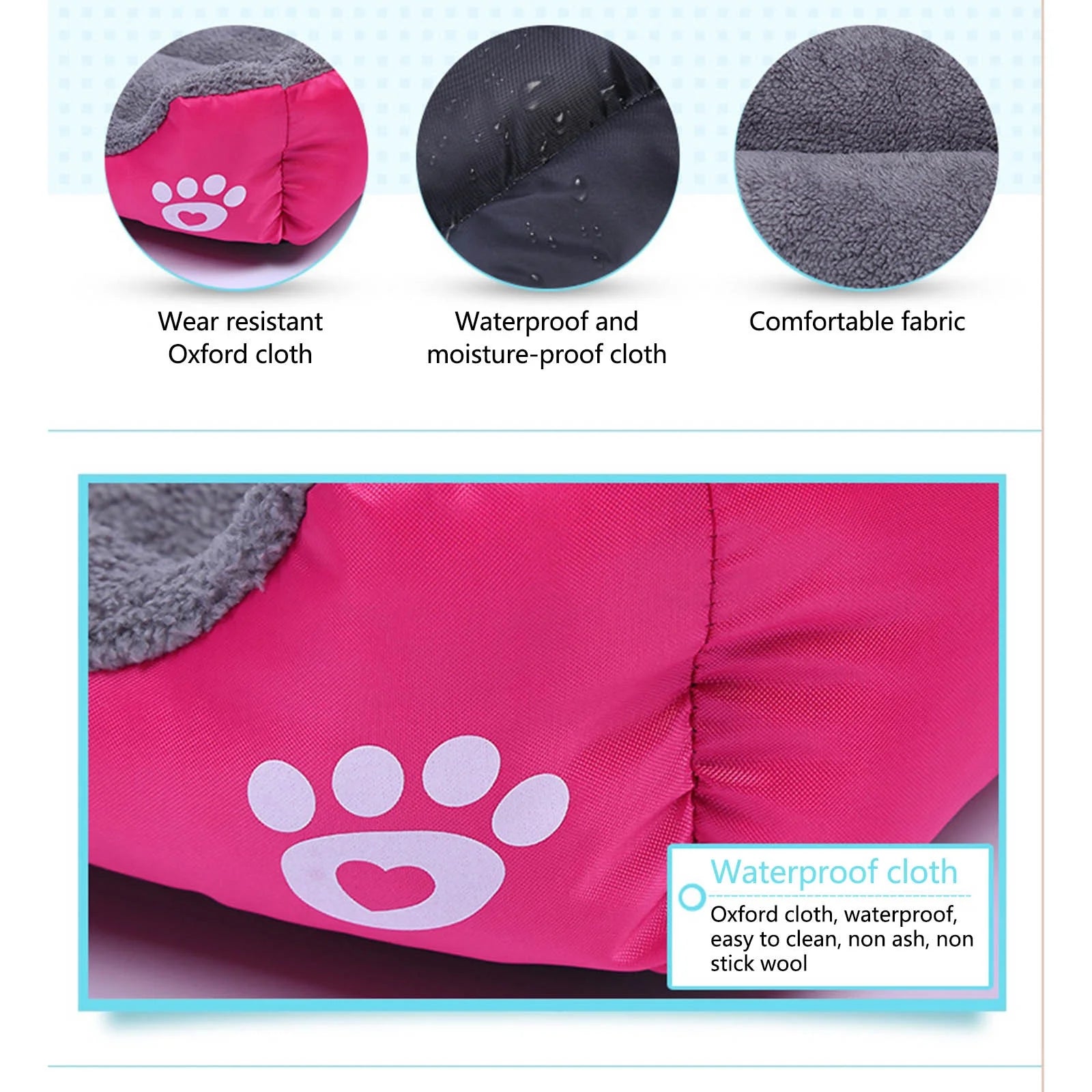 Small Dog Winter Warmth Bed - Cozy Pet Sleeping Solution and Supplies
